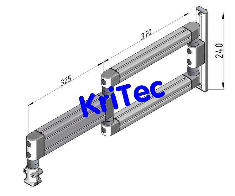 KriTec Doppelschwenkarm 8 80-695 schwer Höhenverstellung 8 240