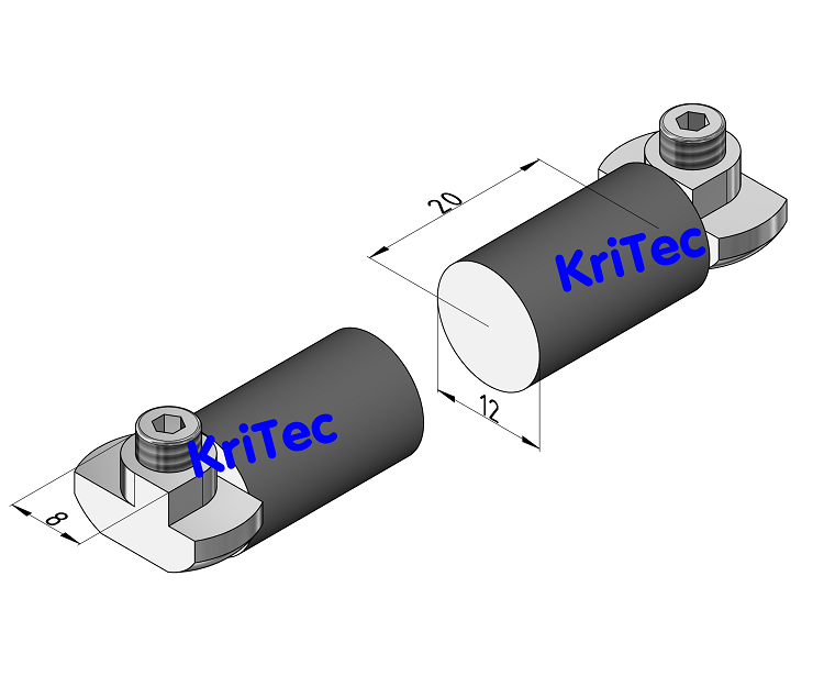 KriTec Schlittenanschlag 8 Raster 40