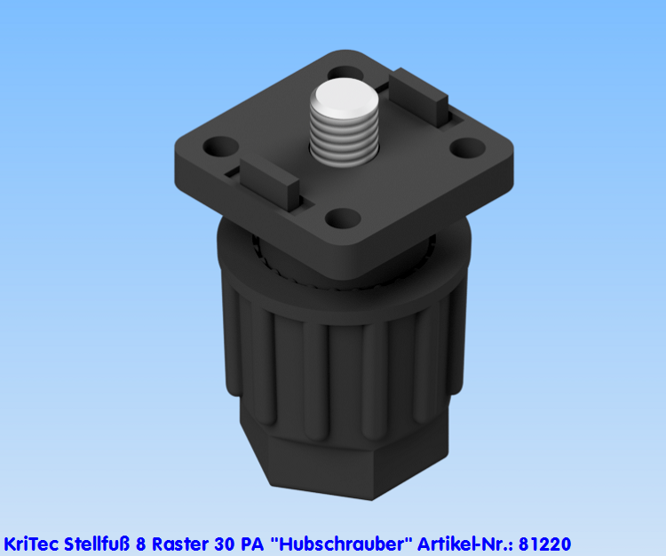KriTec Stellfuß 8 Raster 30 PA "Hubschrauber"
