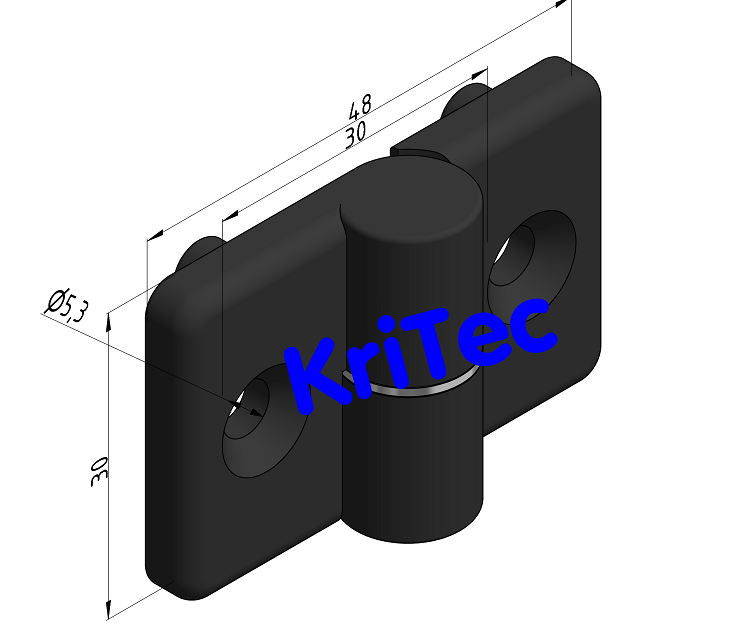 KriTec Scharnier 6 PA rechts