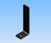 KriTec Bodenwinkelsatz 8 160x60x40 St, schwarz pulverbeschichtet