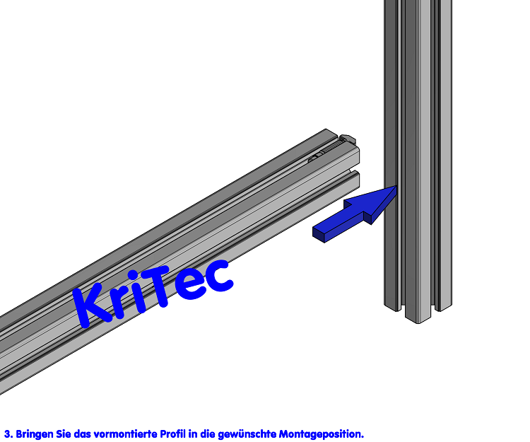 KriTec Automatik-Verbinder 10 nur für Profile 10 45x45 leicht und 10 90x45 leicht