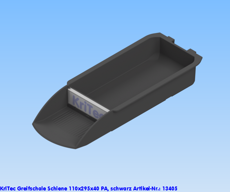 KriTec Greifschale Schiene 110x295x40