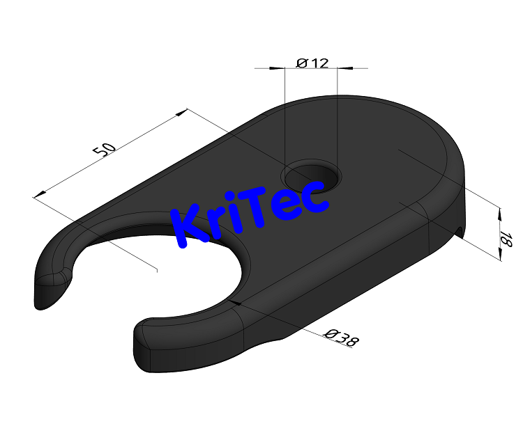 KriTec Klemmlasche D60