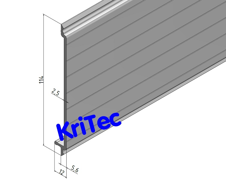 KriTec Kabelkanal-Wandprofil 120