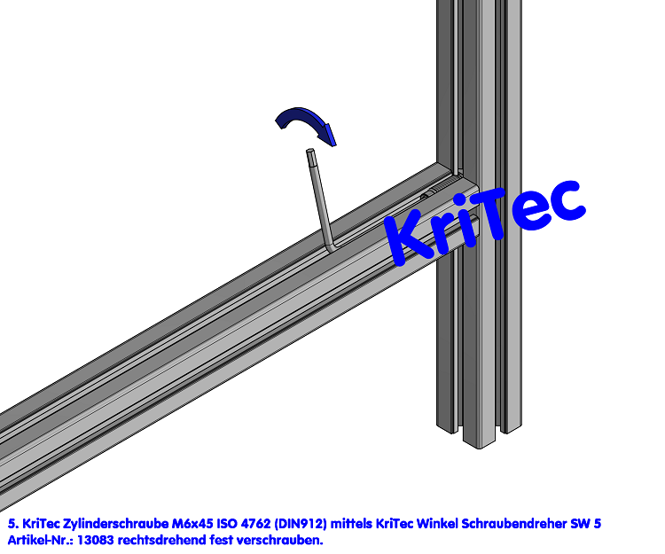 KriTec Automatik-Verbinder 10 Raster 40, 45, 50 außer für 10 45x45 leicht und 10 90x45 leicht