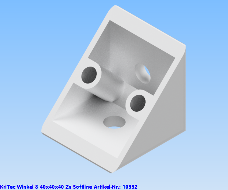 KriTec Winkel 8 40x40x40 Zn Softline