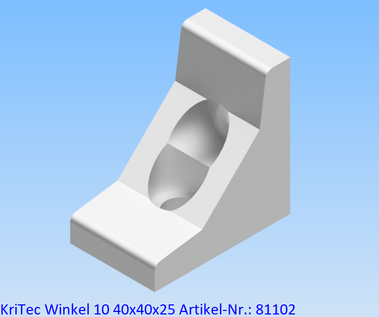 KriTec Winkel 10 40x40x25