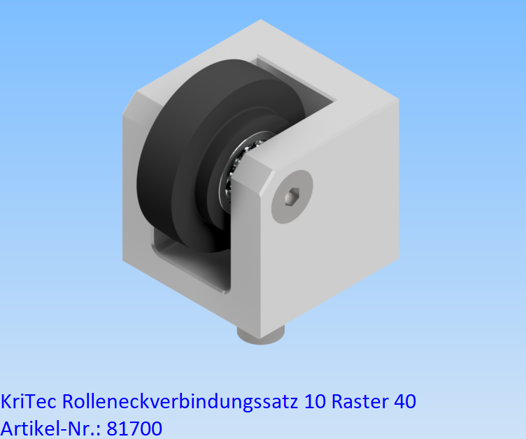 KriTec Rolleneckverbindungssatz 10 Raster 40