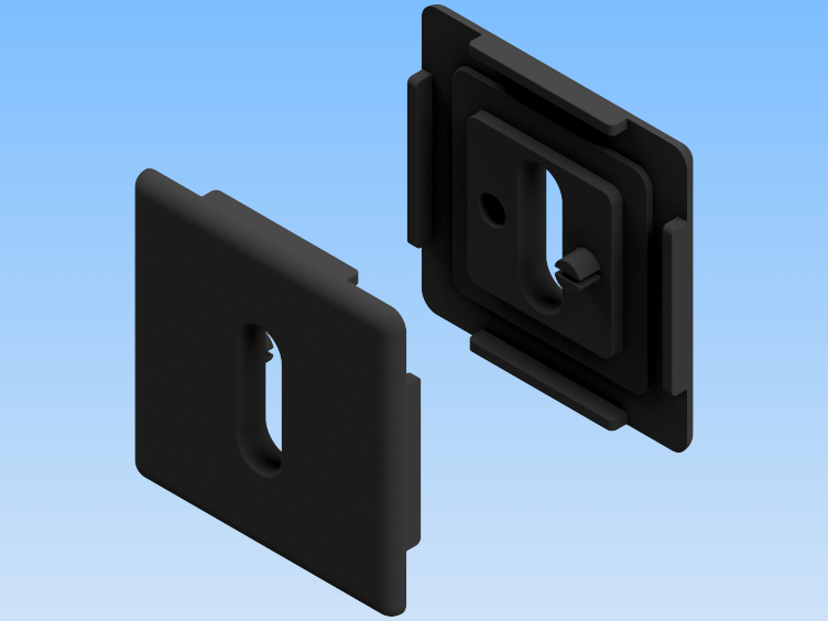 KriTec Klemmplatte für Wellengitter