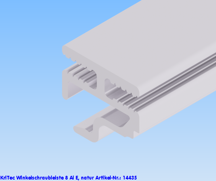 KriTec Winkelschraubleiste 8 Al E, natur