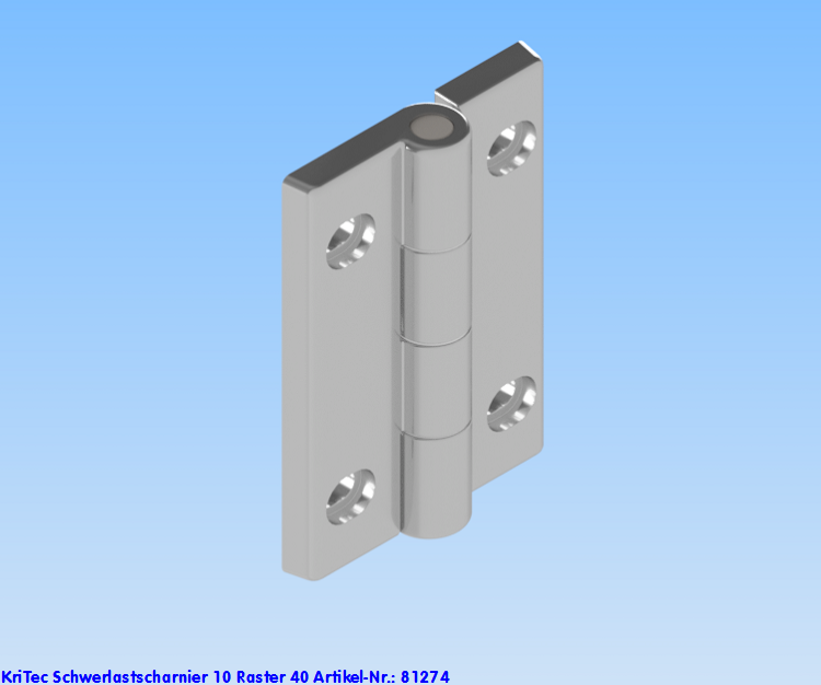 KriTec Schwerlastscharnier 10 Raster 40