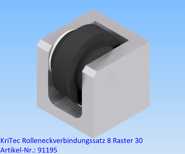 KriTec Rolleneckverbindungssatz 8 Raster 30