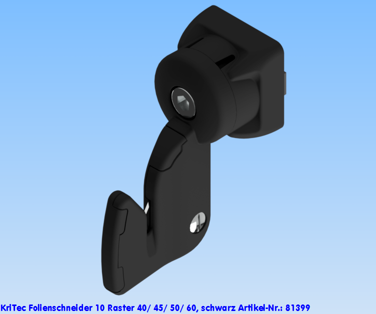 KriTec Folienschneider 10 Raster 40/ 45/ 50/ 60, schwarz
