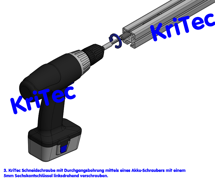 KriTec Automatik-Stoßverbindungssatz 6, VA rostfrei