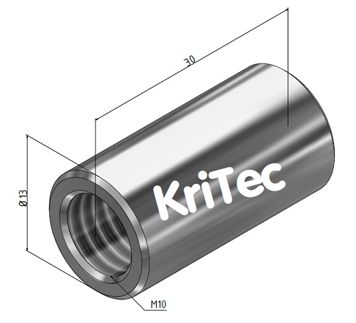 KriTec Kugelgriff Ø40 M10