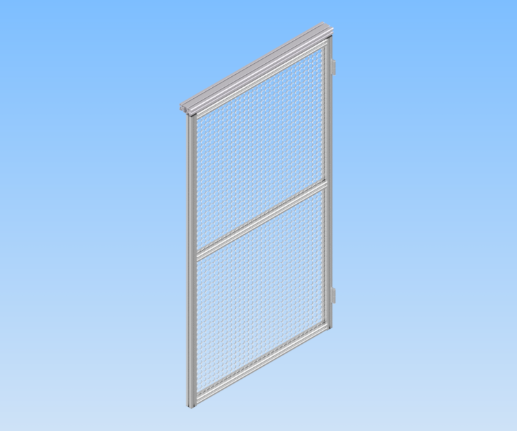 KriTec Schutzzauntüren Nut 8 Raster 40 mit Wellengitter
