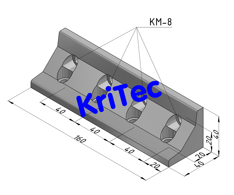 KriTec Winkel 10 40x40x160