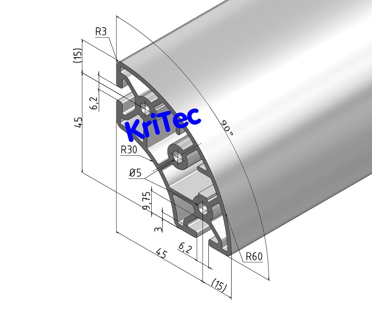 KriTec Profil 6 R30/60-90°