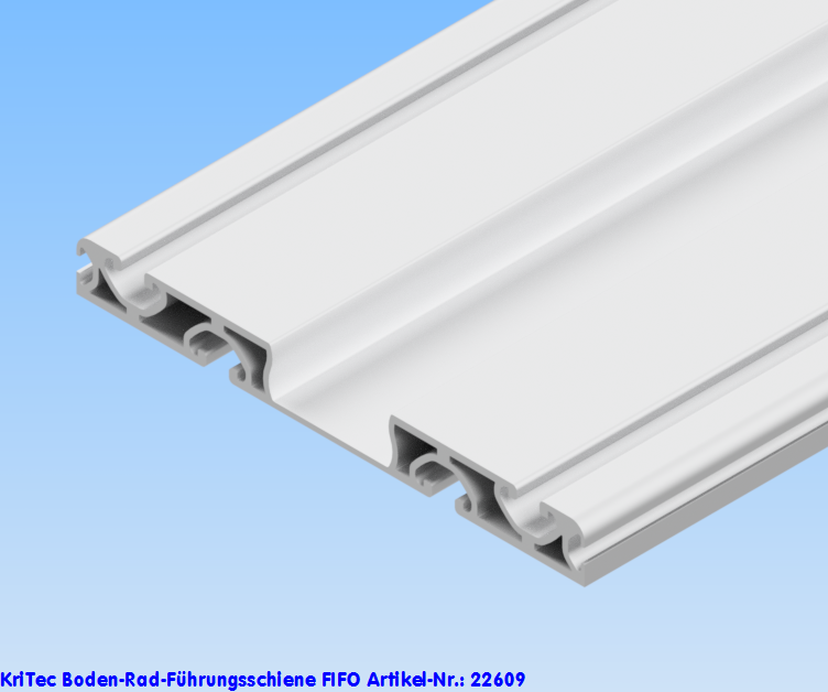 KriTec Boden-Rad-Führungsschiene FIFO