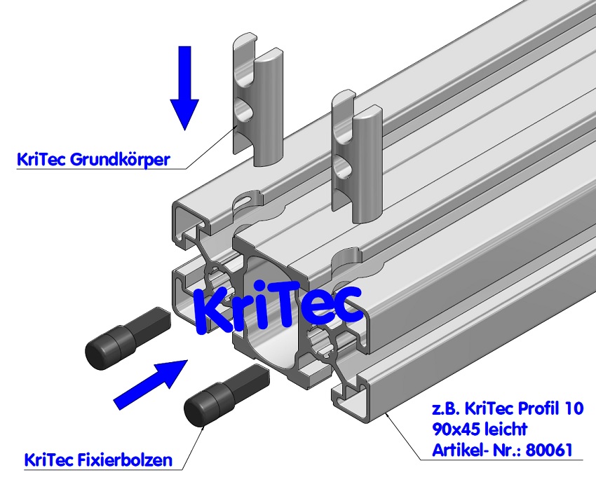 KriTec Bolzenverbindungssatz 10 D17x45