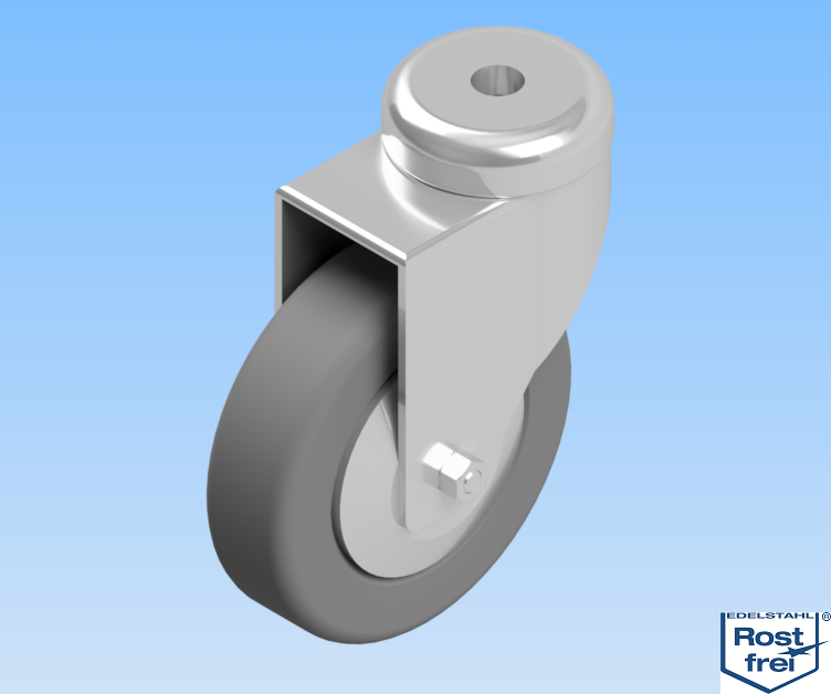 KriTec Lenkrolle D80, rostfrei - auch antistatisch