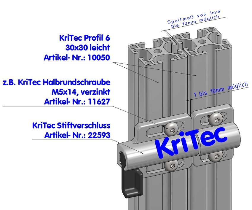 KriTec Halbrundschrauben ISO 7380 verzinkt