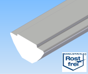 KriTec Profilstab 8 VA mit Steg Edelstahl, rostfrei