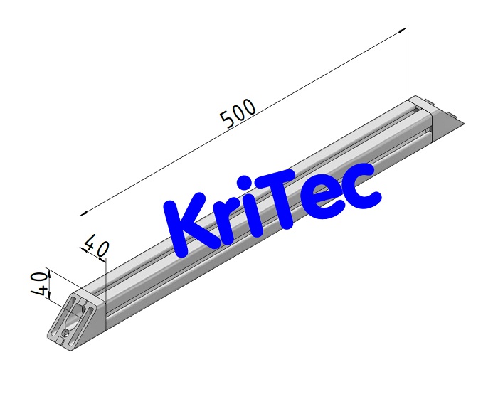 KriTec Diagonalstrebe 8 40x40-45° - 500mm