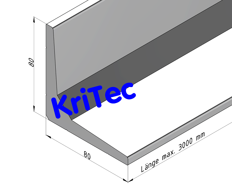 KriTec Strangpreßwinkelprofil 80x80