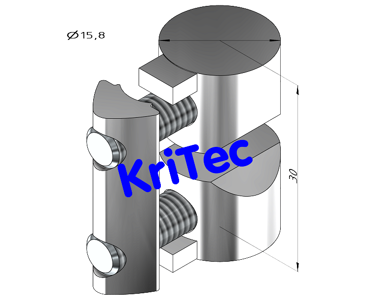 KriTec Universal-Verbindungssatz 6 30, verzinkt