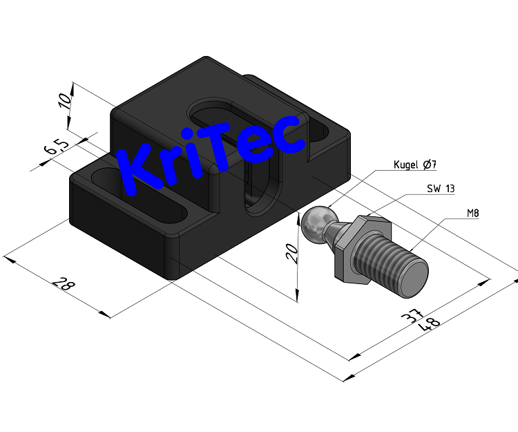 KriTec Kugelschnäpper 8 PA/ St