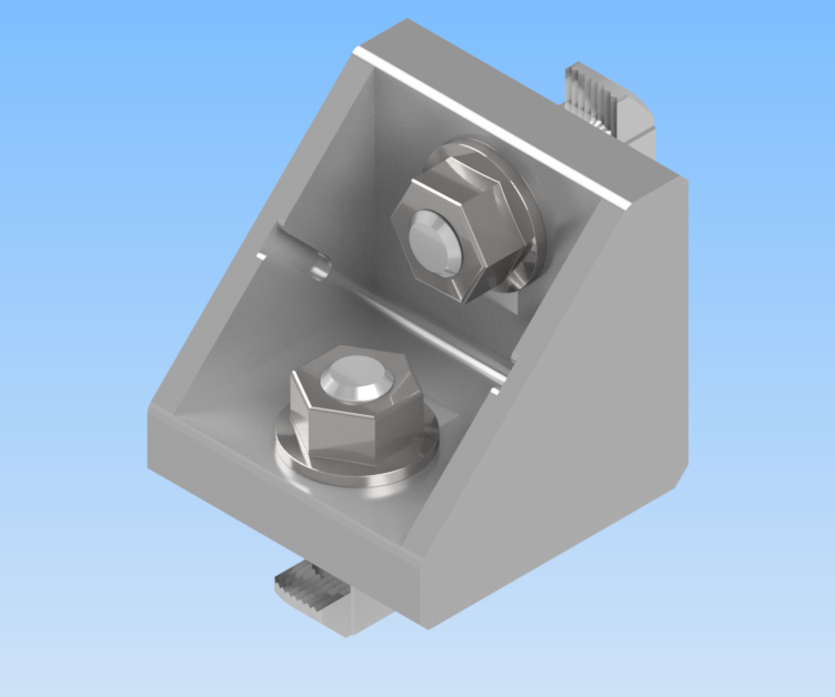 KriTec Alu-Druckgusswinkel 10 45x45x45 blank