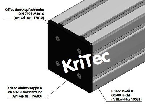 KriTec Profil 8 80x80 leicht