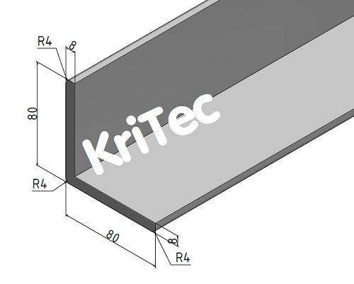 KriTec Profil M W 80x80x8 E