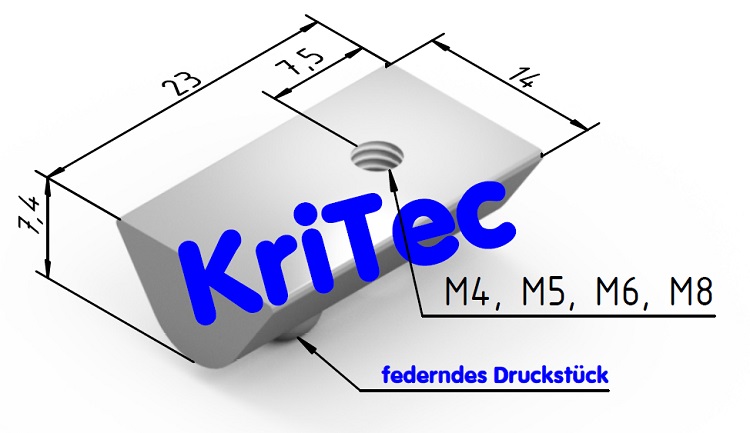KriTec Nutensteine 8 St glatt