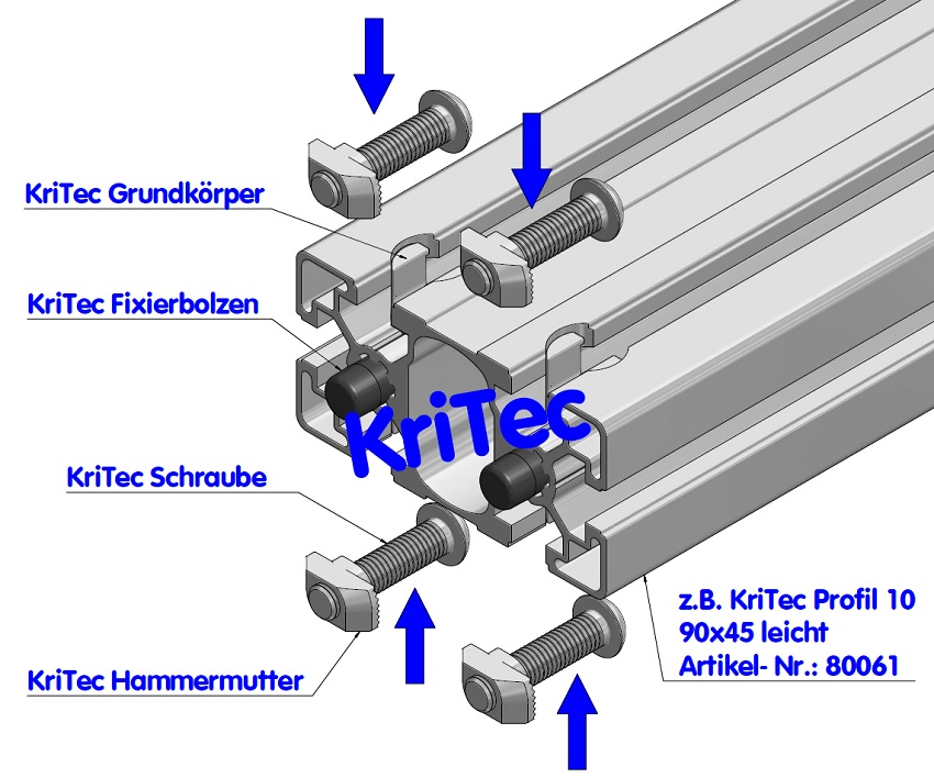 KriTec Profil 10 90x45 leicht