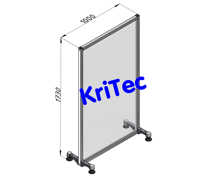 KriTec stationäre Virenschutzwand