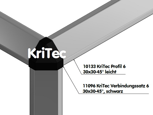 KriTec Profil 6 30x30-45° leicht