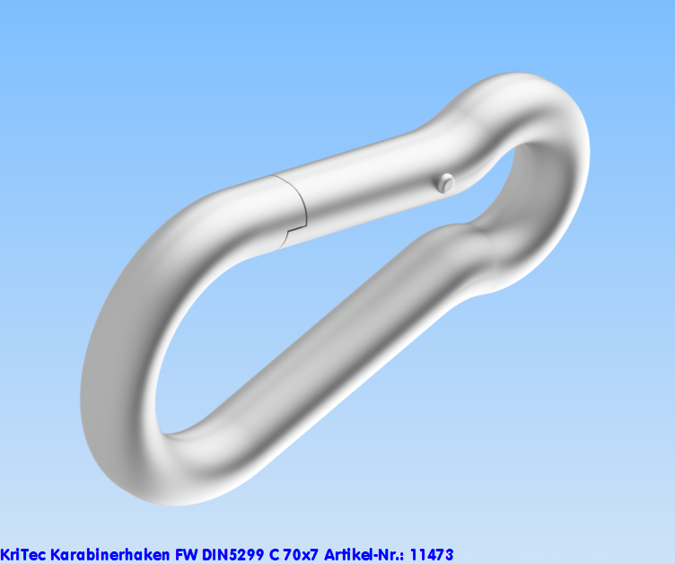KriTec Karabinerhaken FW DIN 5299 C 70x7