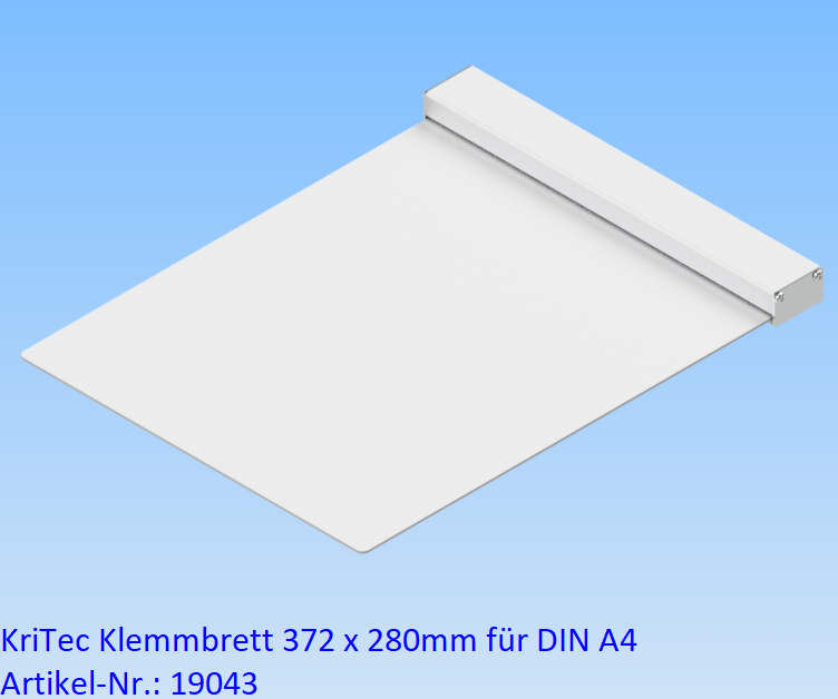 KriTec Klemmbrett 372 x 280mm für DIN A4