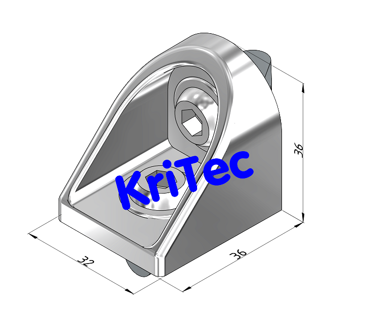 KriTec Gelenkwinkel 8 Raster 40