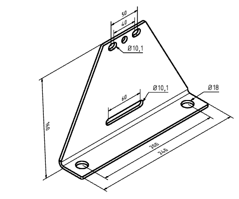 KriTec Standardverbindungssatz 12 Raster 60