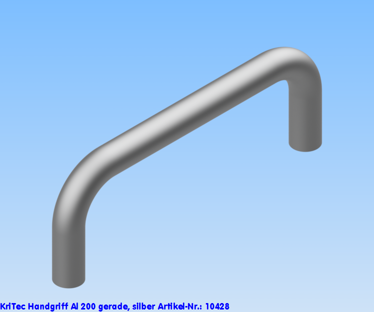 KriTec Handgriff Al 200 gerade, silber