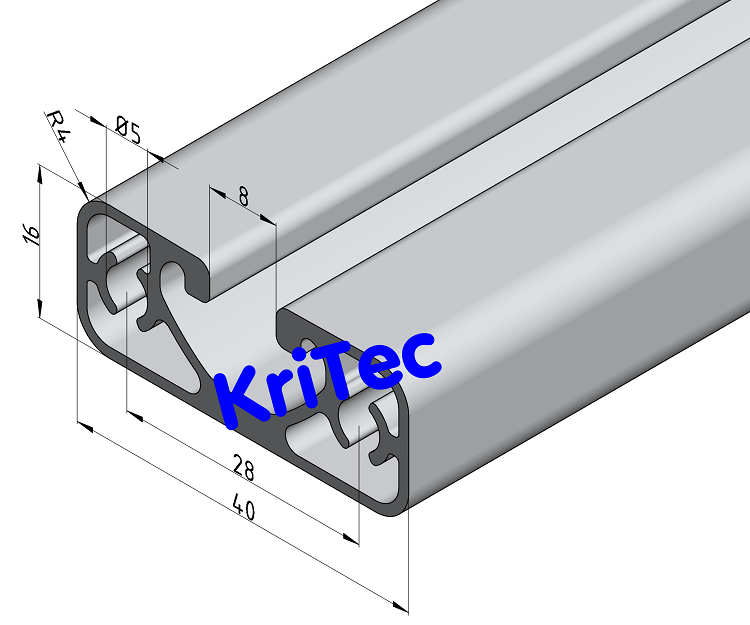 KriTec Profil 8 40x16 Eco
