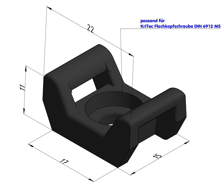 KriTec Universal-Kabelbinderblock