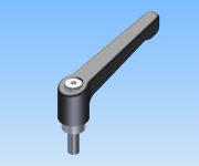 KriTec Klemmhebel PA verstellbar mit Aussengewinde