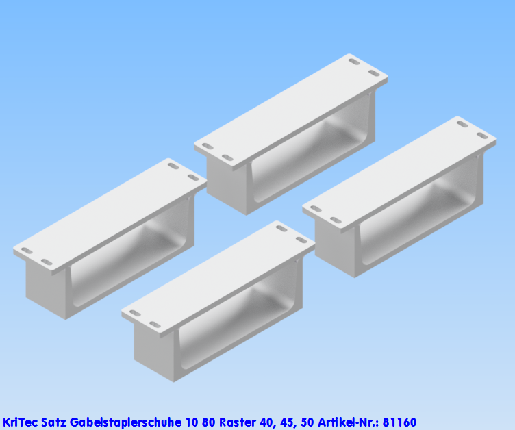 KriTec Satz Gabelstaplerschuhe 10 80