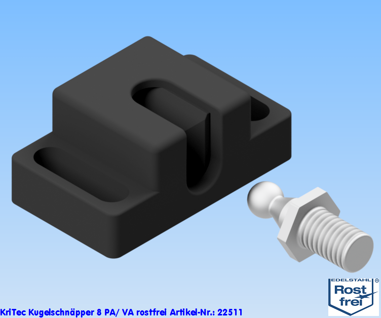 KriTec Kugelschnäpper 8 PA/ VA rostfrei