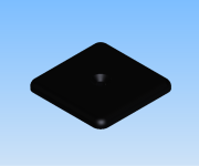 KriTec Abdeckkappe 8 PA 40x40 verschraubt inkl. Schrauben